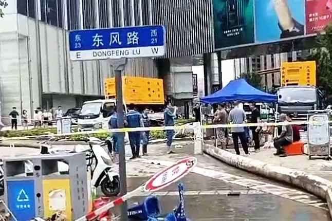 米兰体育·网站登入官网-米兰online(中国)排涝突击队在排涝现场